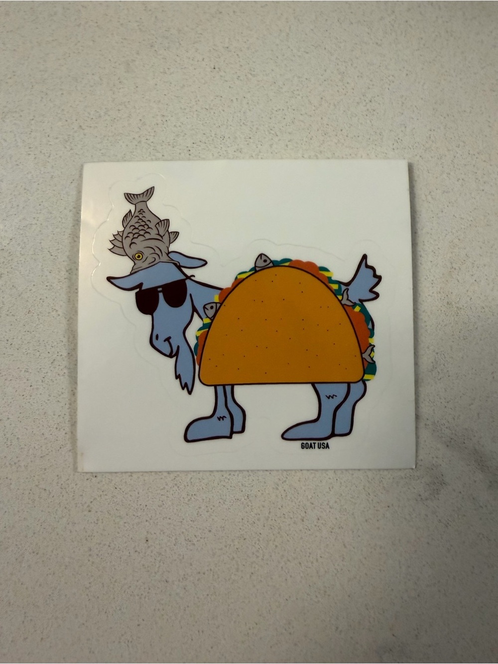GOAT USA fish taco sticker